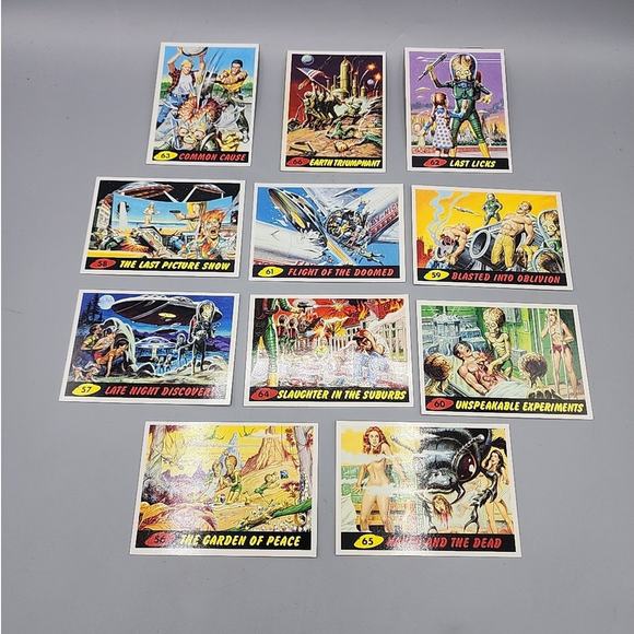 1994 Topps Mars Attacks 56-66 - 11 Cards Unpublished - Picture 1 of 16
